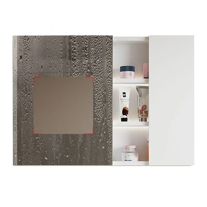 Tocador de baño moderno de madera para montaje en pared, grifo blanco incluido con espejo Clearhalo