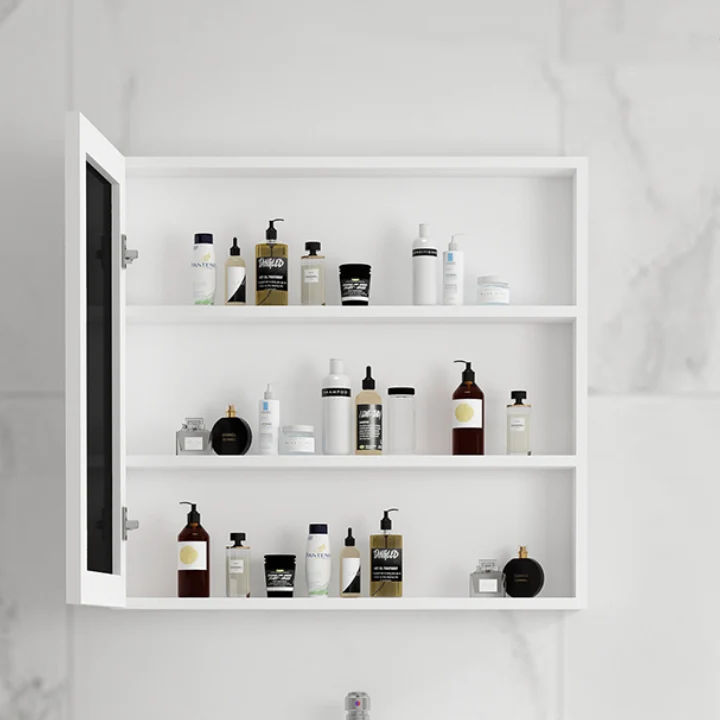 Tocador de baño rectangular individual de cerámica con lavabo blanco moderno Clearhalo