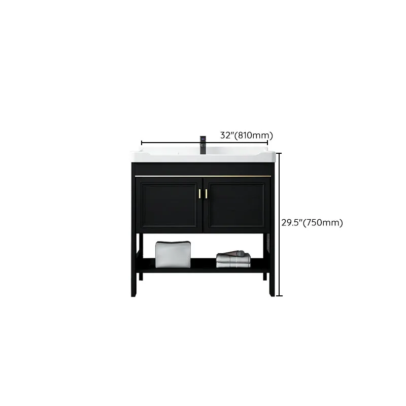 Tocador con lavabo independiente Glam Tocador con lavabo individual Clearhalo