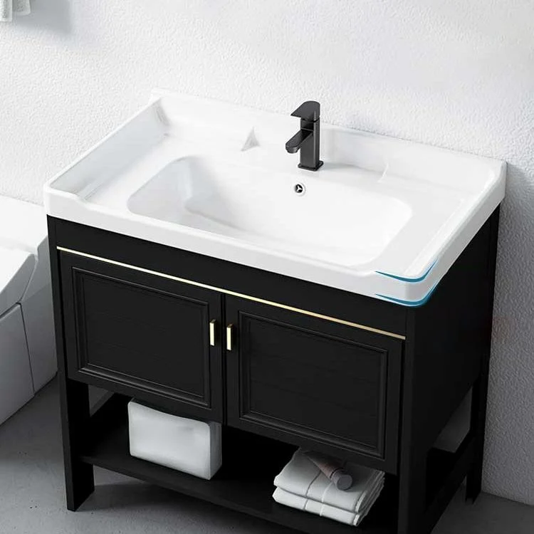 Tocador con lavabo independiente Glam Tocador con lavabo individual Clearhalo