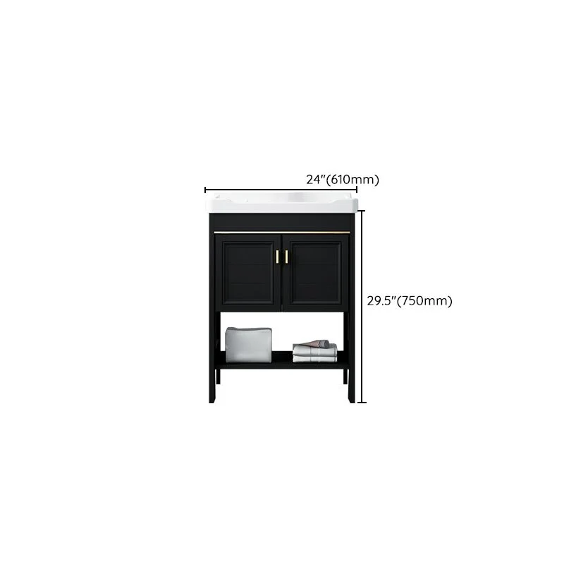 Tocador con lavabo independiente Glam Tocador con lavabo individual Clearhalo