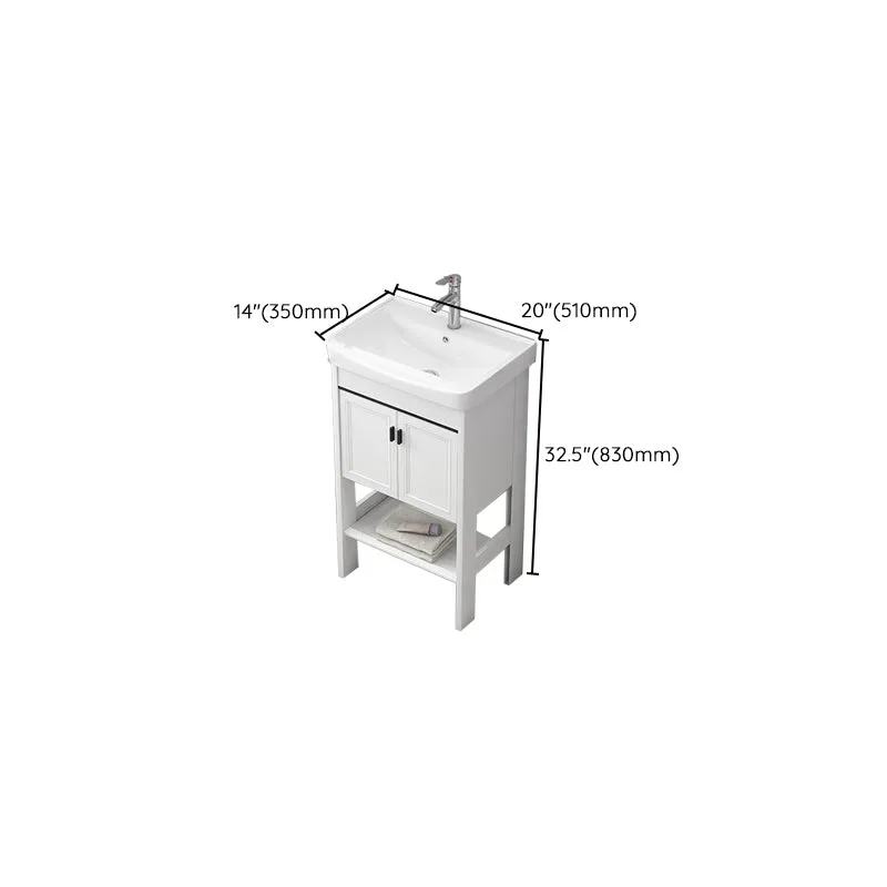 Tocador con lavabo independiente Tocador de baño con lavabo individual Glam Clearhalo