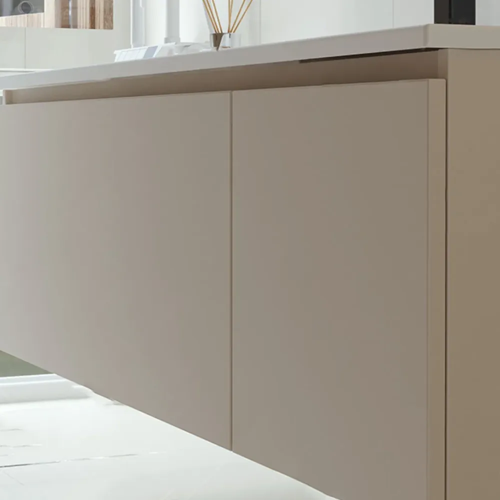 Tocador con marco de madera Glam, lavabo individual blanco, tocador rectangular de pared con espejo Clearhalo