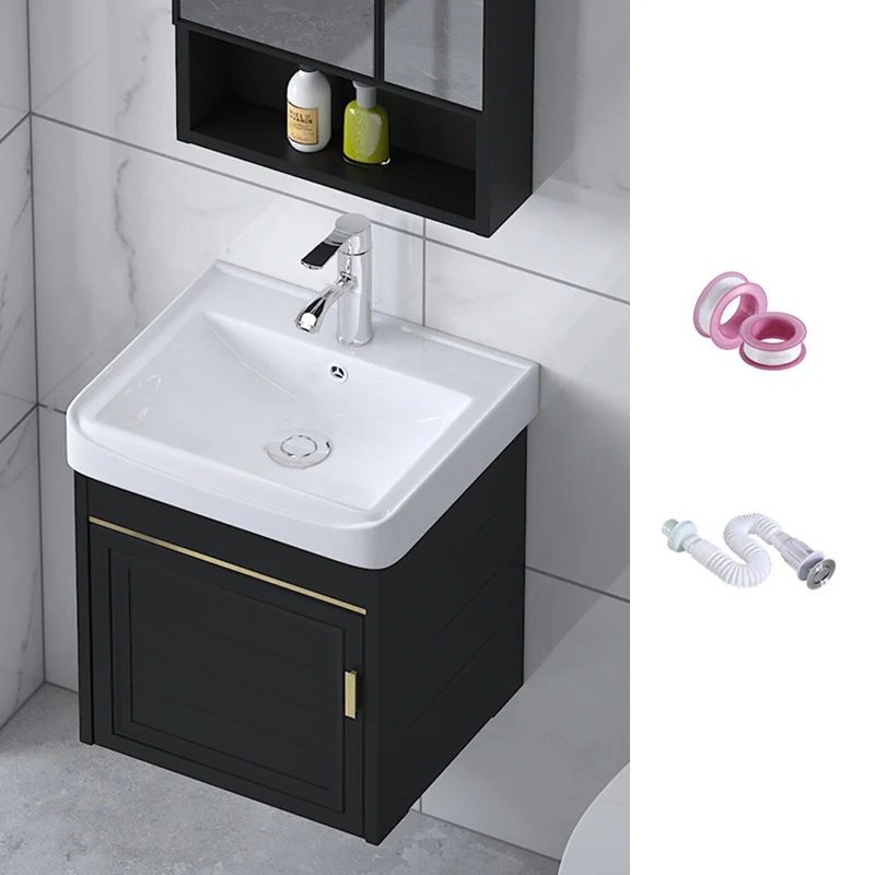 Tocador de lavabo de cerámica Glam, tocador de baño de pared para baño Clearhalo