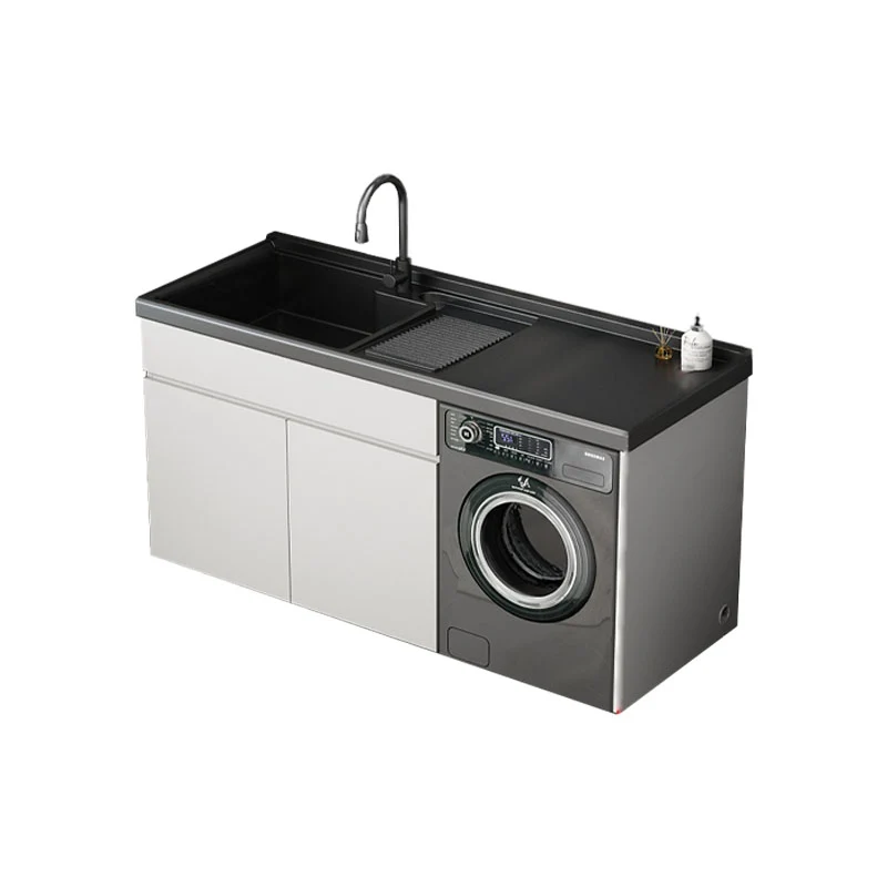 Tocador de lavabo independiente moderno con grifo de lavabo para baño Clearhalo