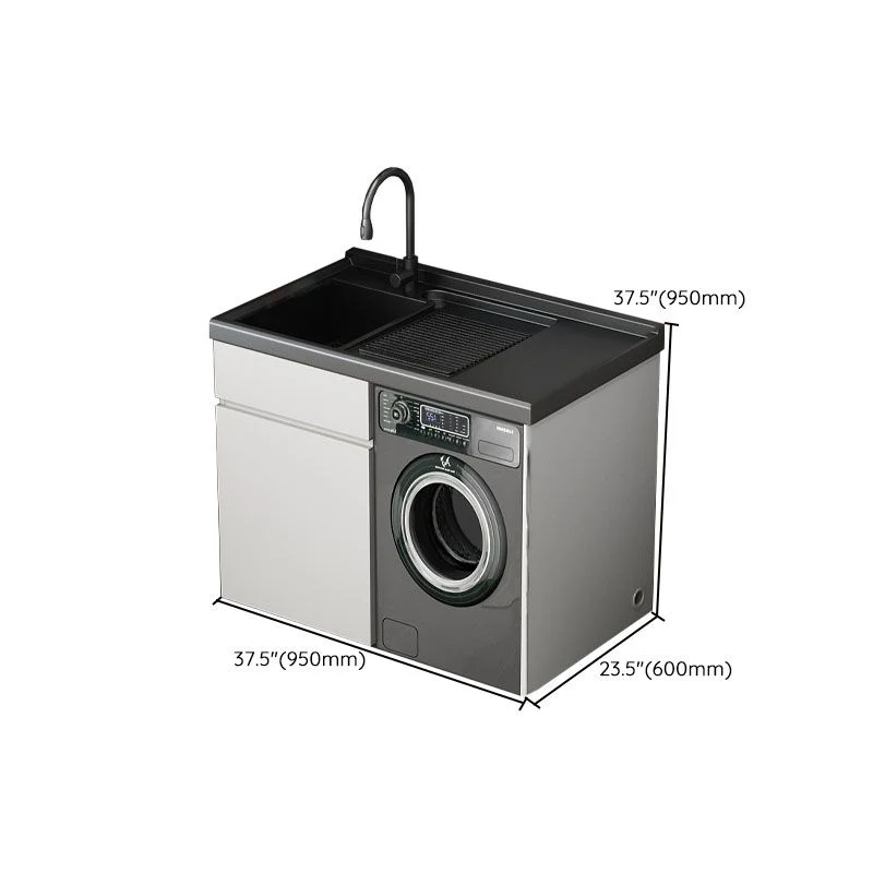 Tocador de lavabo independiente moderno con grifo de lavabo para baño Clearhalo