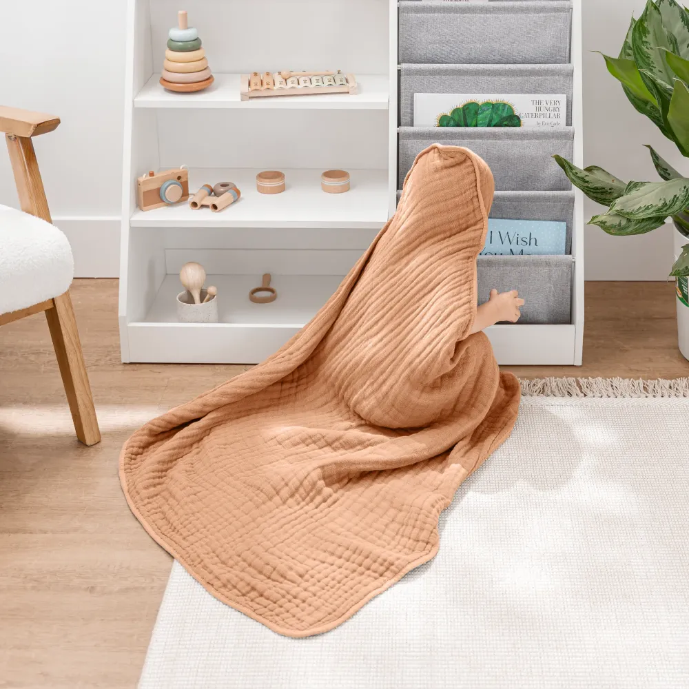 COMFY CUBS TOALLA CON CAPUCHA CARAMEL 2PK