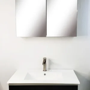 Con Certificación CE Mueble de baño en PVC (HKS128046AWE)
