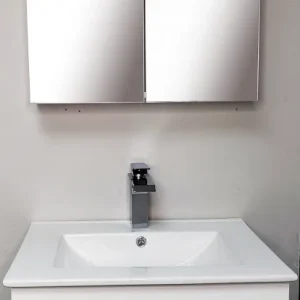 Con Certificación CE Mueble de baño en PVC (HKS236046WH)