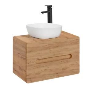 Con Certificación CE Mueble lavabo individual 80cm Arun Madera