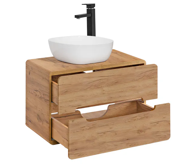 Con Certificación CE Mueble lavabo individual 80cm Arun Madera