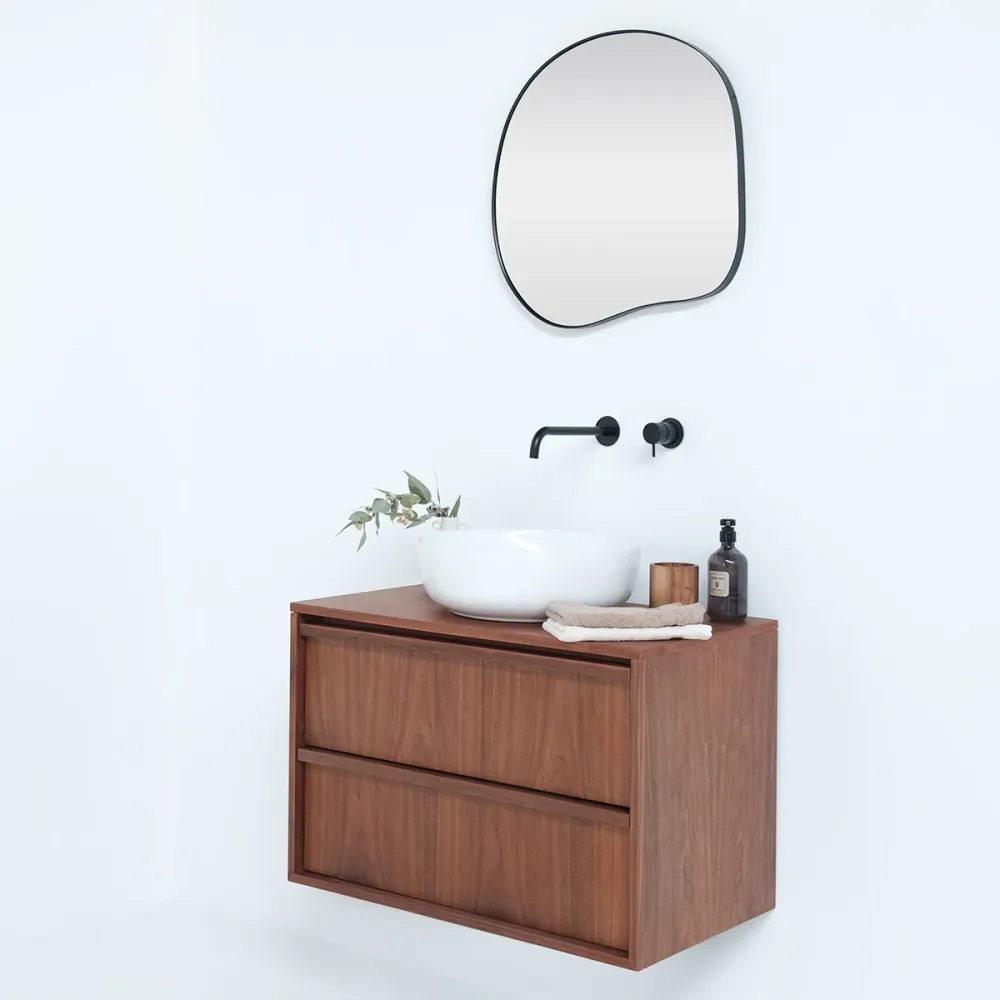 Conjunto de muebles de baño Fien Nogal - 80 cm - Alexis II