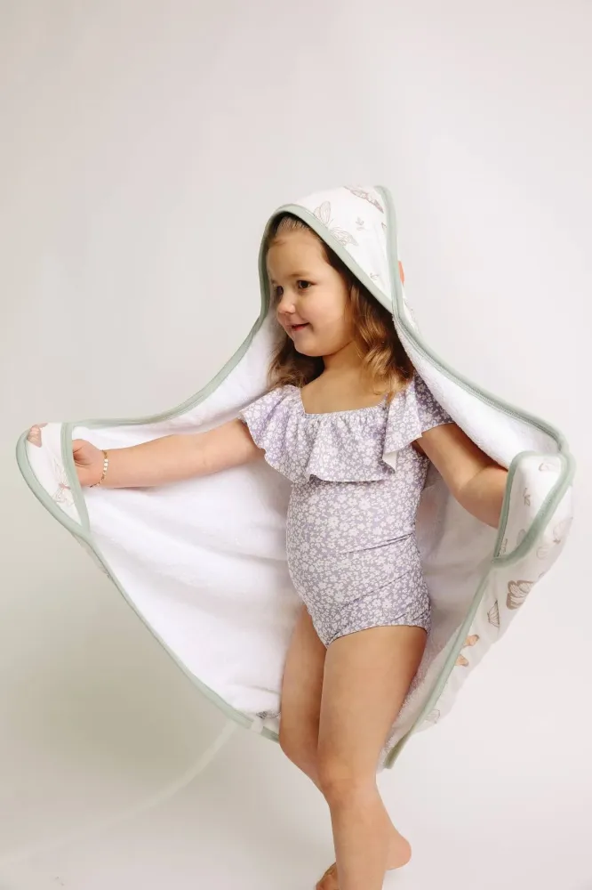 COPPER PEARL BEBE NIÑ TOALLA CON CAPUCHA LUNA PREMIUM