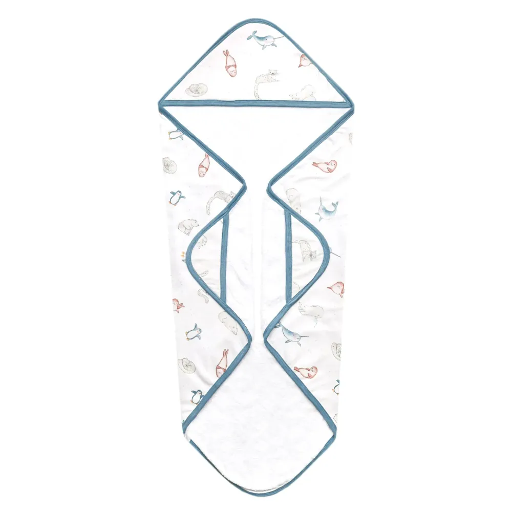 COPPER PEARL BEBE NIÑO TOALLA CON CAPUCHA PREMIUM ARCTIC WONDER