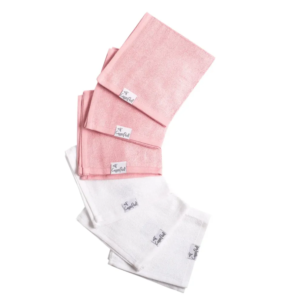 COPPER PEARL TOALLITAS 6PK DARLING WHITE/PINK