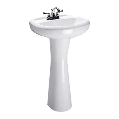 FUENTE Y PEDESTAL CORONA VIENNA 4" BLANCO