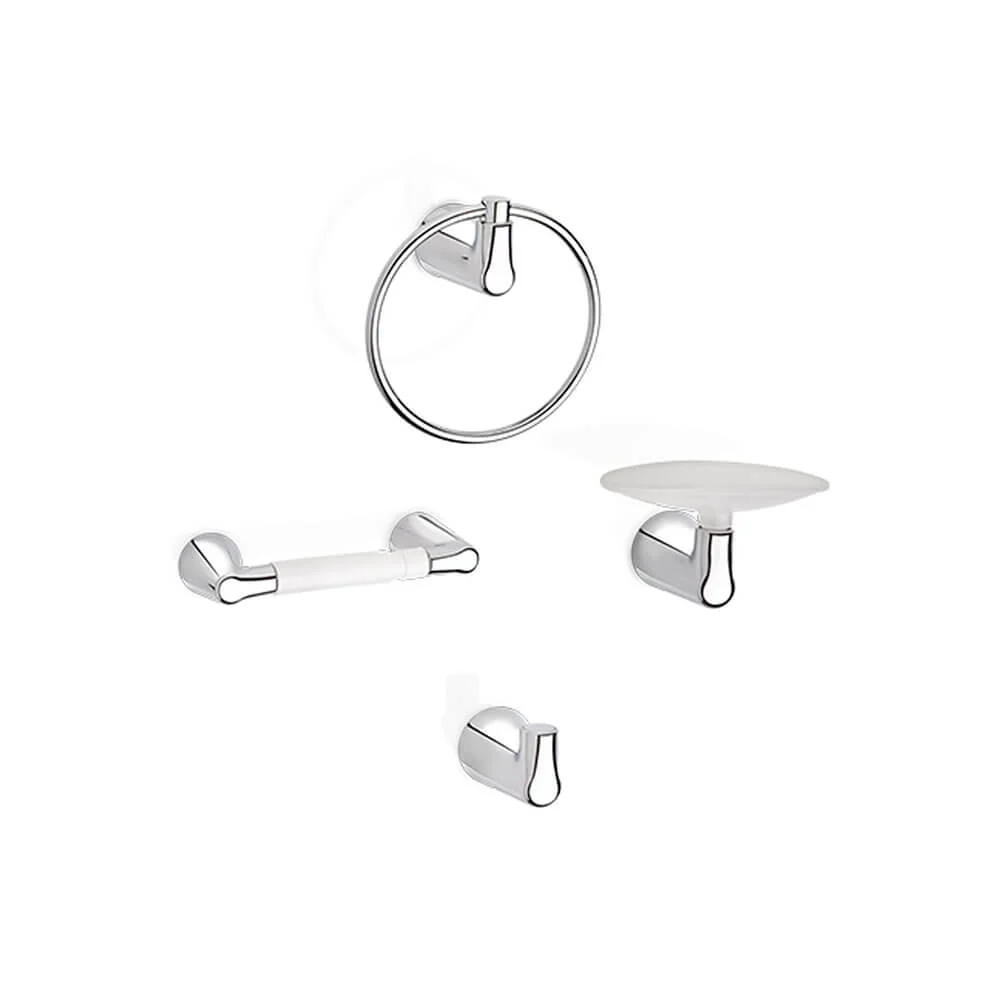 Kit Accesorios Grival Nogal X 4 Corona