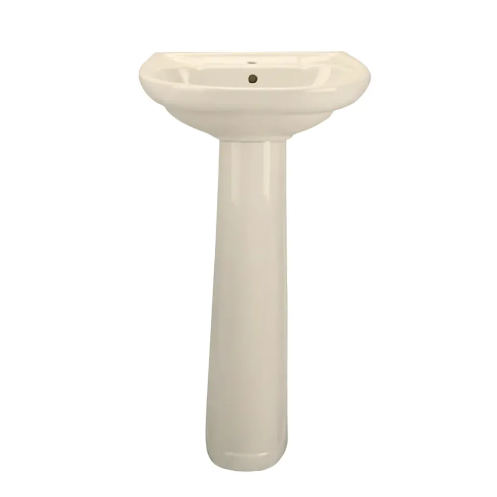 LAVABO Y PEDESTAL CORONA CIVIC HUESO