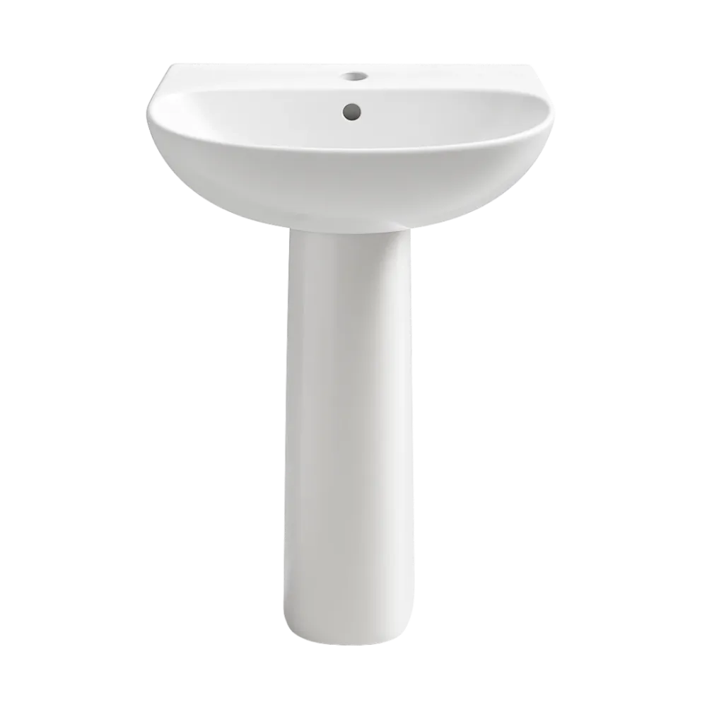 LAVABO Y PEDESTAL MANANTIAL BLANCO CORONA