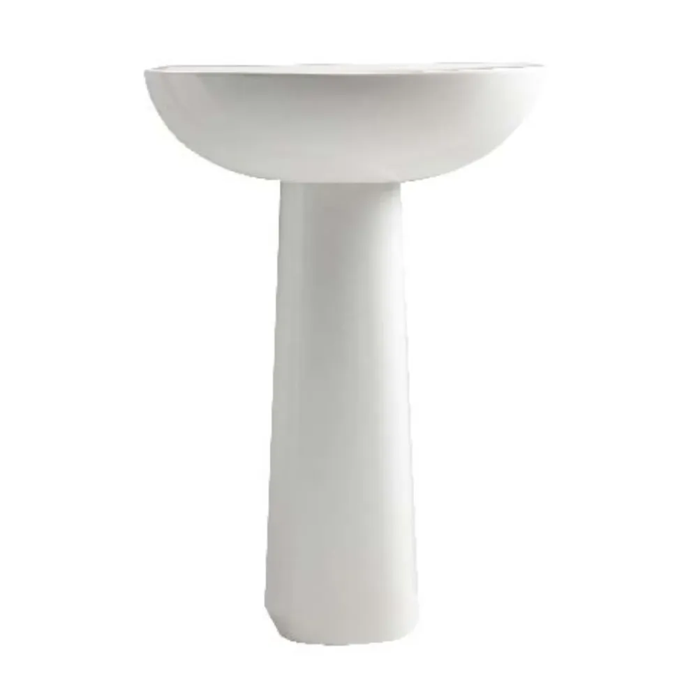 LAVABO Y PEDESTAL MANANTIAL BLANCO CORONA