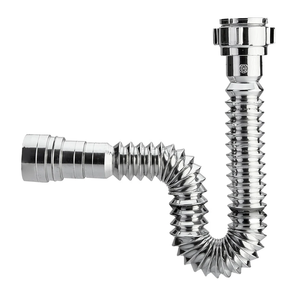 Sifón Grival Flexible Metalizado Corona