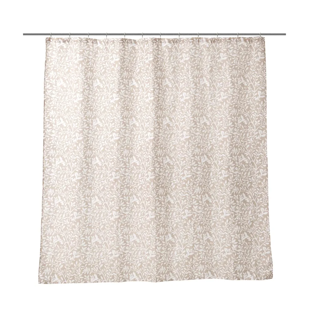 Cortina de Baño 180x180 cm Hojas