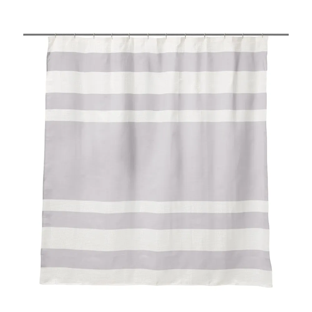 Cortina de Baño Waffle 180x180 cm Gris