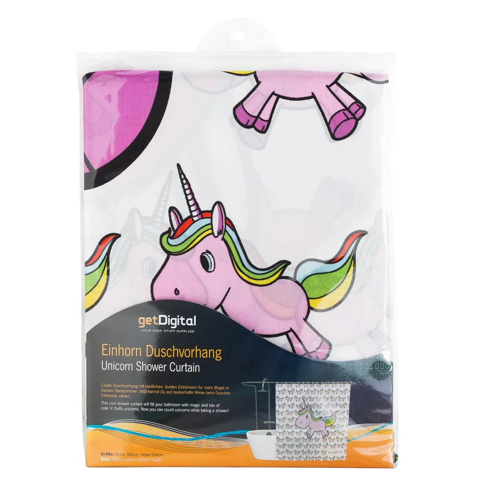 Cortina de ducha Unicornio