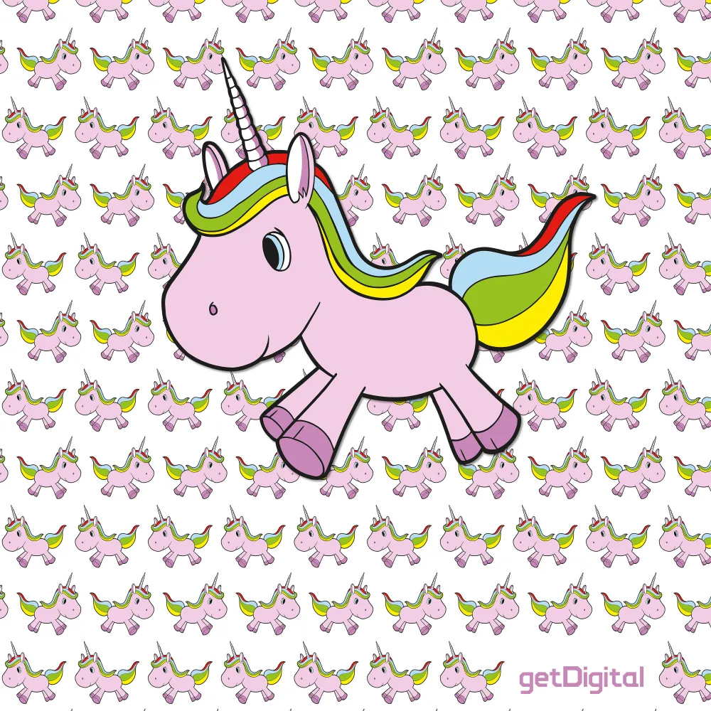 Cortina de ducha Unicornio