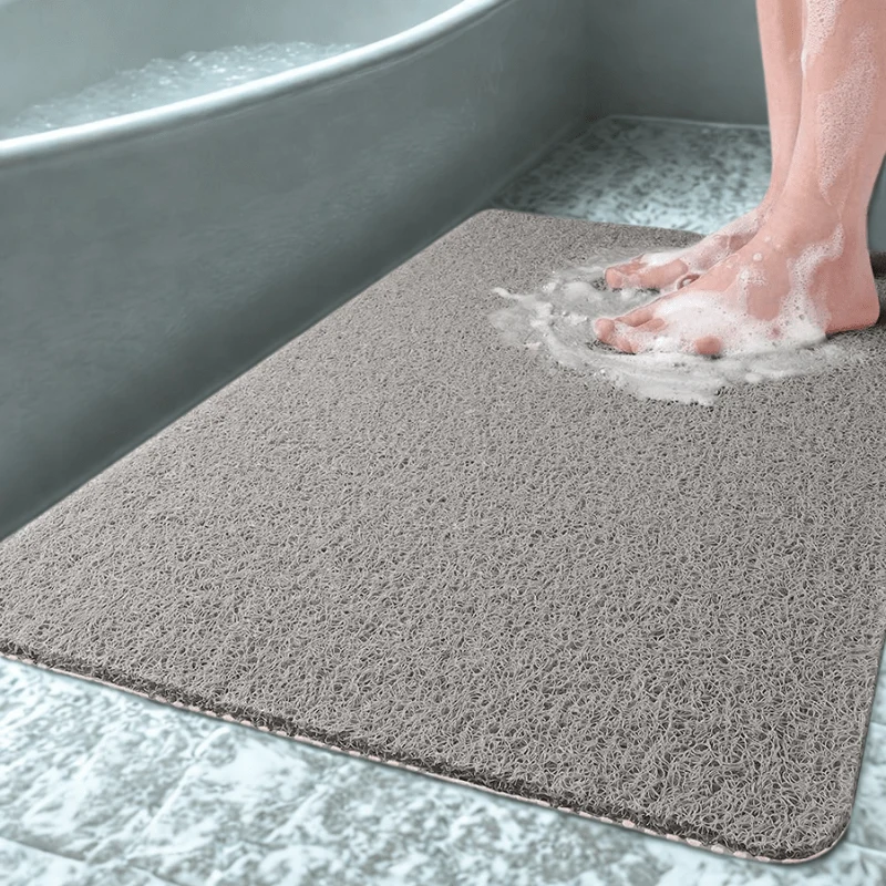 Alfombrilla COMFORTDRAIN – Alfombrilla antideslizante para ducha con sistema de desagüe higiénico Gris Cozey Maison