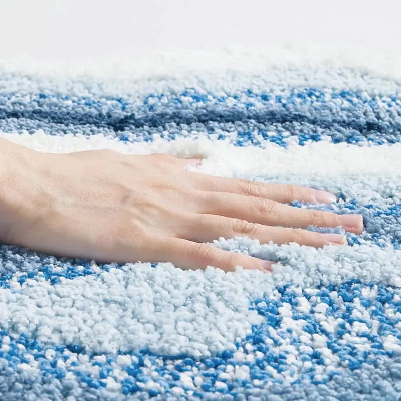 BATHLUXE – Alfombra de terreno orgánica con sensación suave y lujosa Cozey Maison