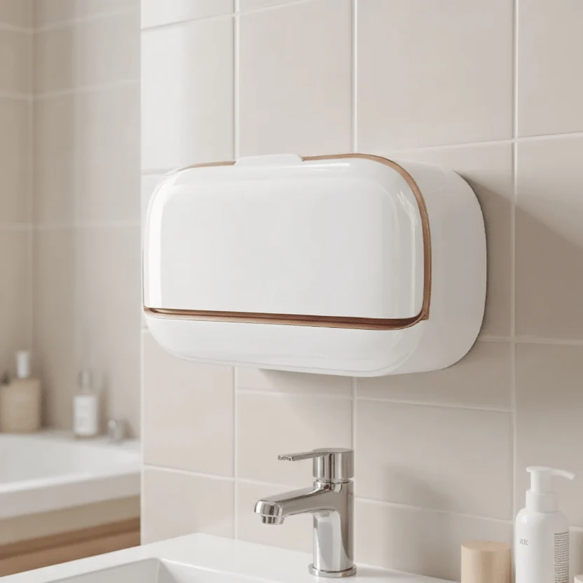 CLEANDRA – Soporte para jabón con desagüe para baño y cocina Cozey Maison