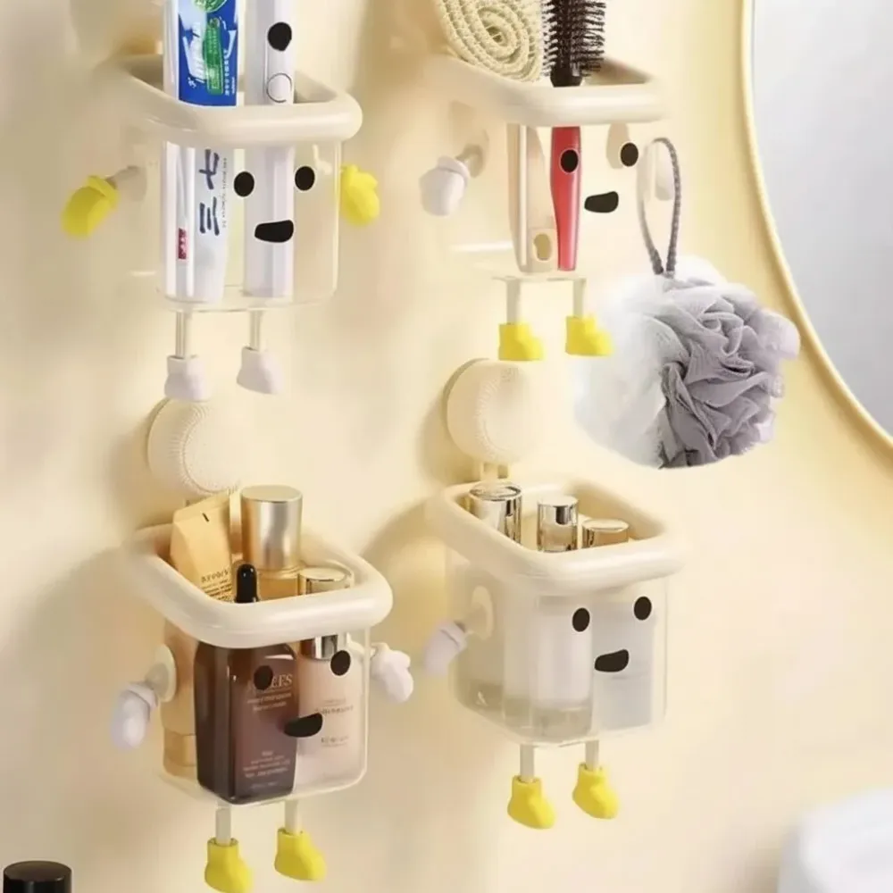 CLEANHOLD – Organizador de varillas con ventosa para baño y área de lavado Cozey Maison