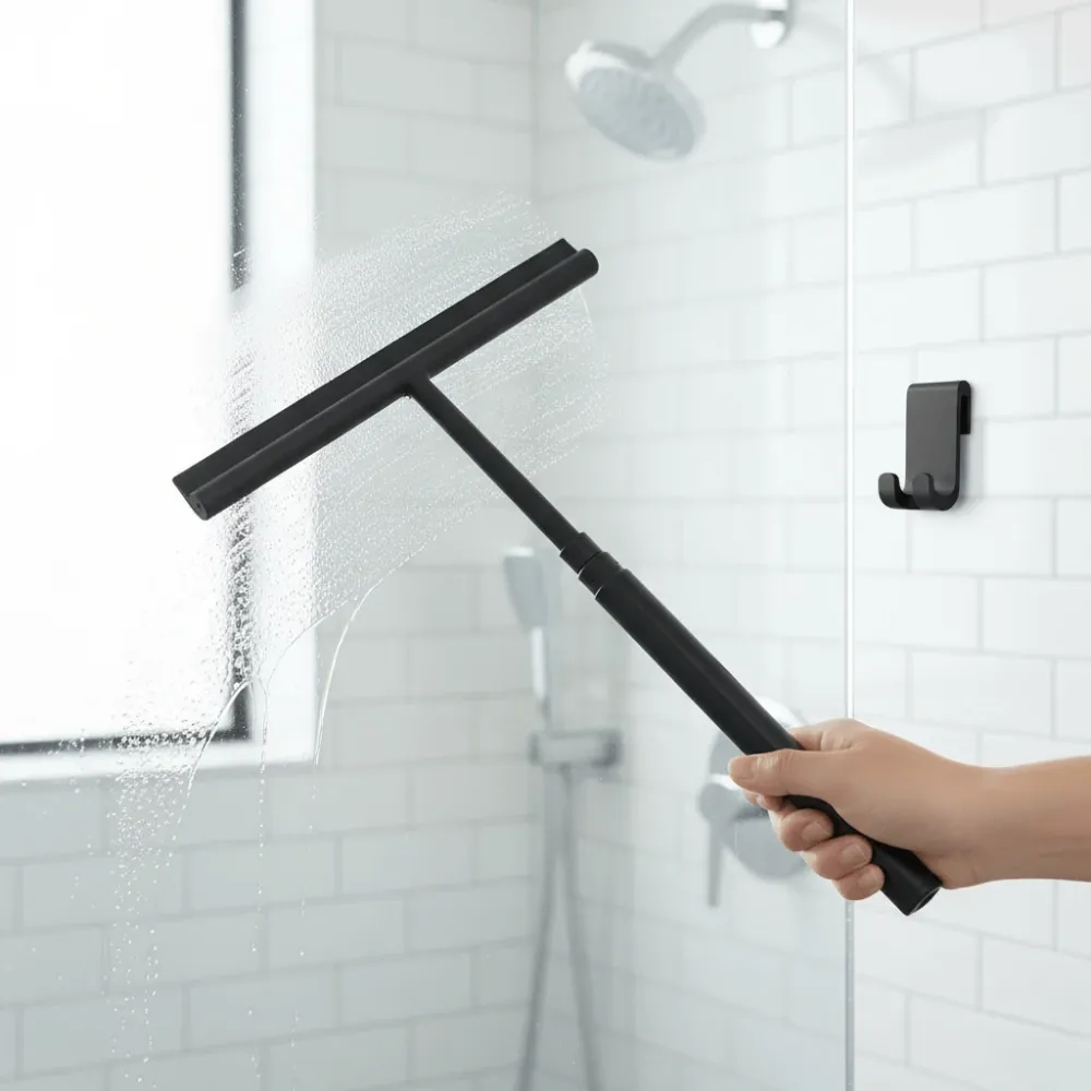 DELUXE – Limpiador telescópico para duchas para superficies de vidrio y azulejos sin rayas Cozey Maison
