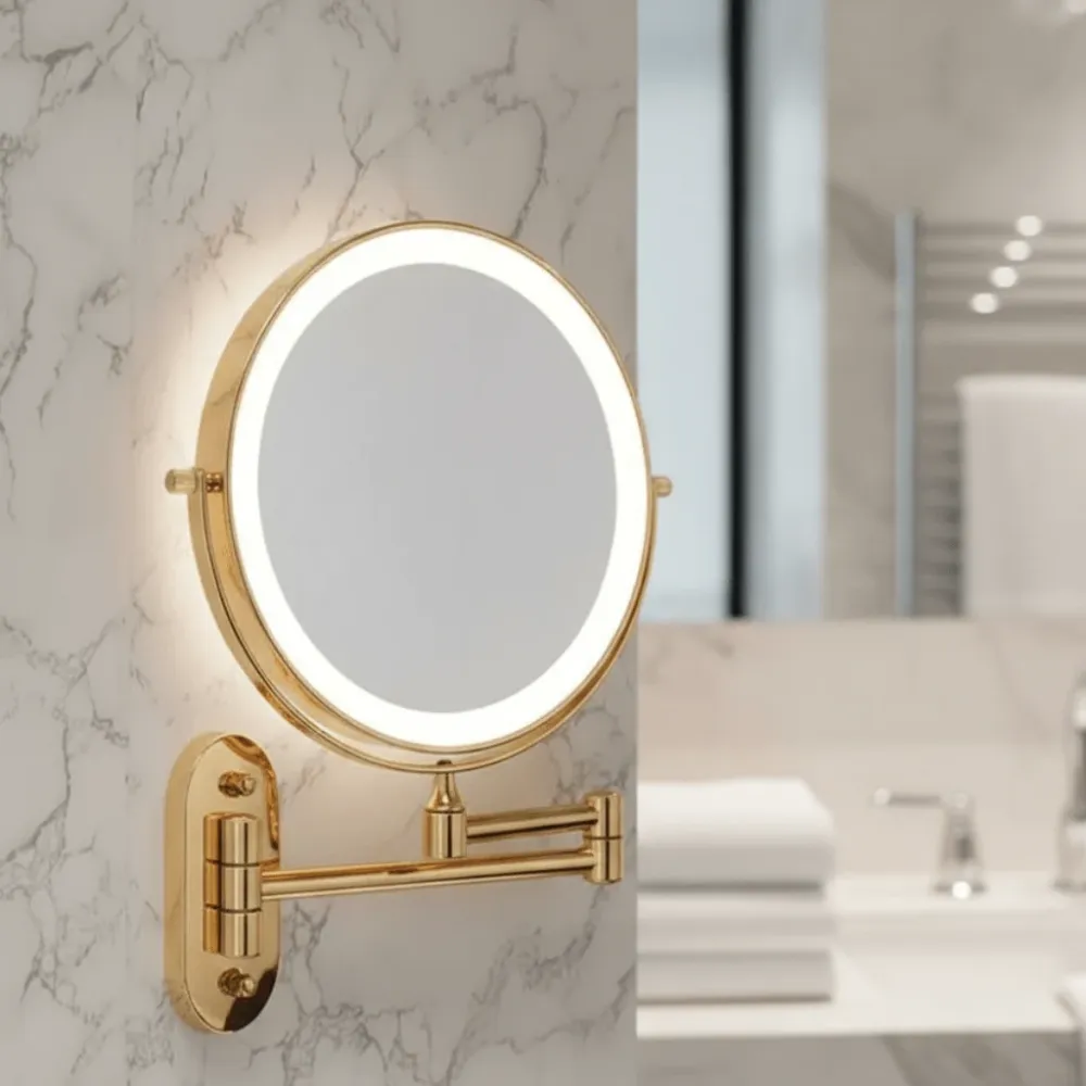 GOLDGLAM – Espejo dorado elegante y recargable Cozey Maison