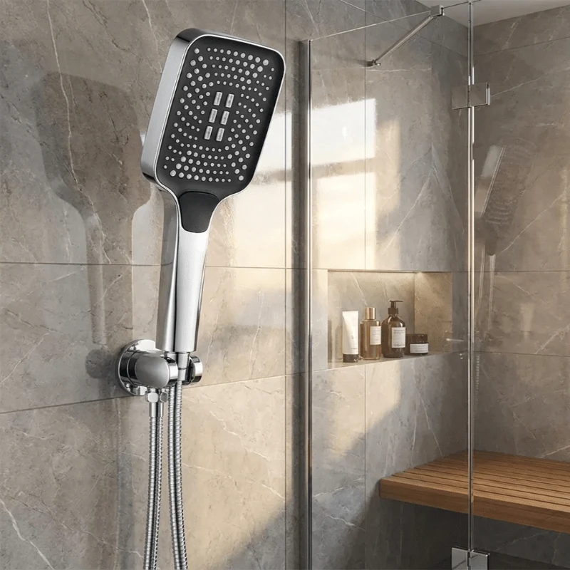 HYDROPUSH – Cabezal de ducha de mano ajustable de alta presión con 3 tipos de chorro Cozey Maison