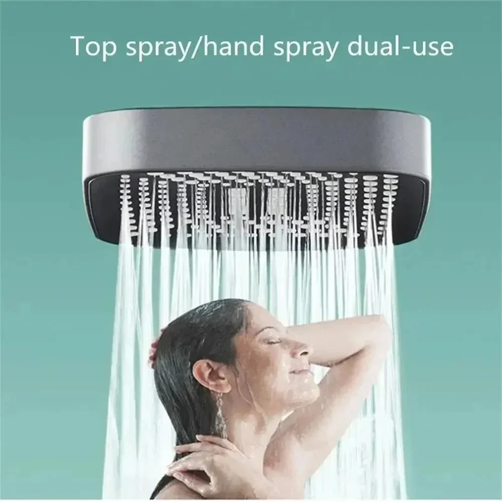 HYDROPUSH – Cabezal de ducha de mano ajustable de alta presión con 3 tipos de chorro Cozey Maison