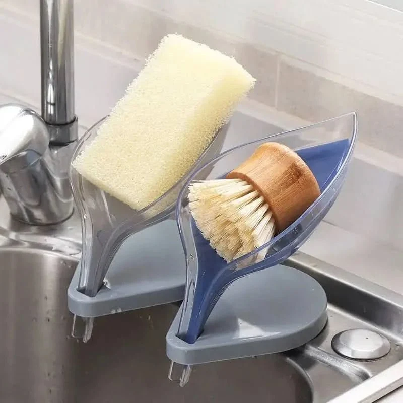 LEAFDRAIN – Soporte para jabón de baño con diseño de hoja y desagüe Cozey Maison