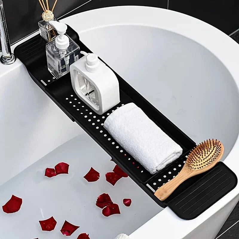 LUXTUB – Bandeja extensible para bañera para la organización diaria del baño Cozey Maison