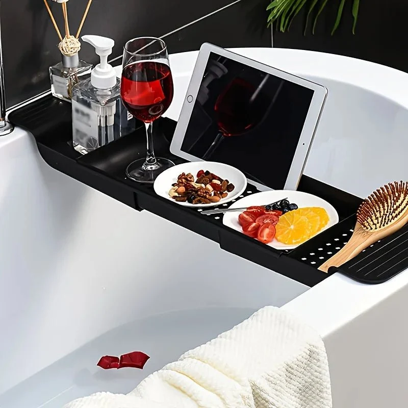 LUXTUB – Bandeja extensible para bañera para la organización diaria del baño Cozey Maison