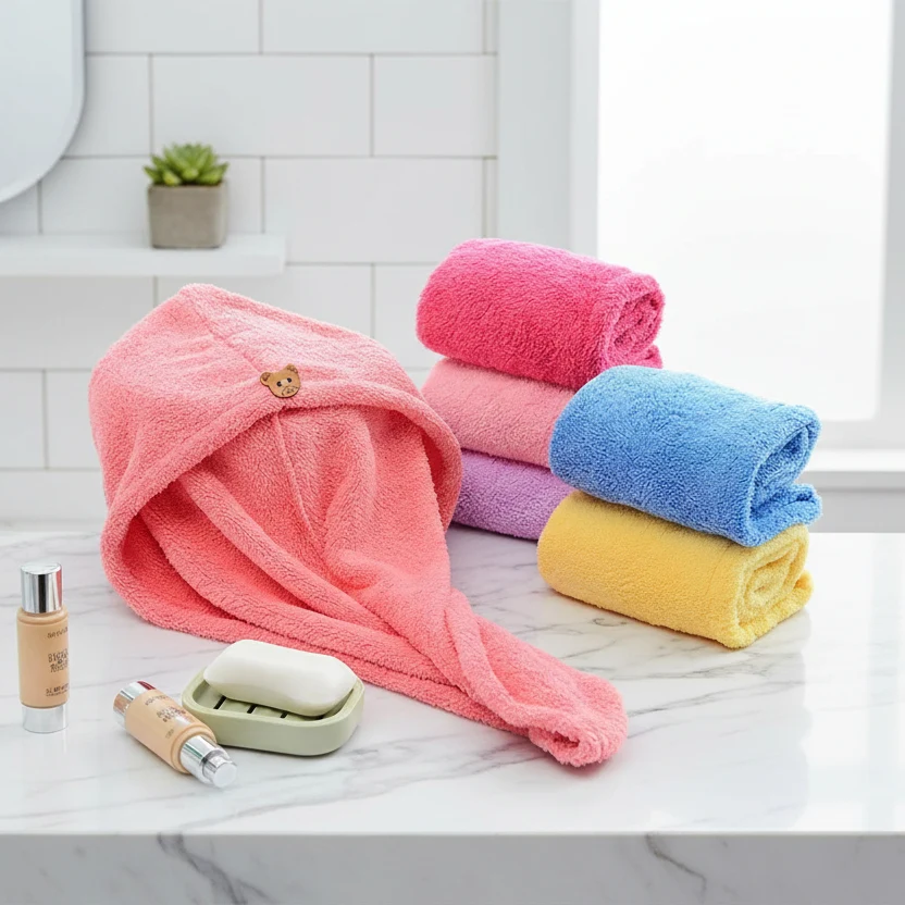 Magictowel – Turbante de microfibra para un secado rápido y cuidado del cabello Amarillo Cozey Maison
