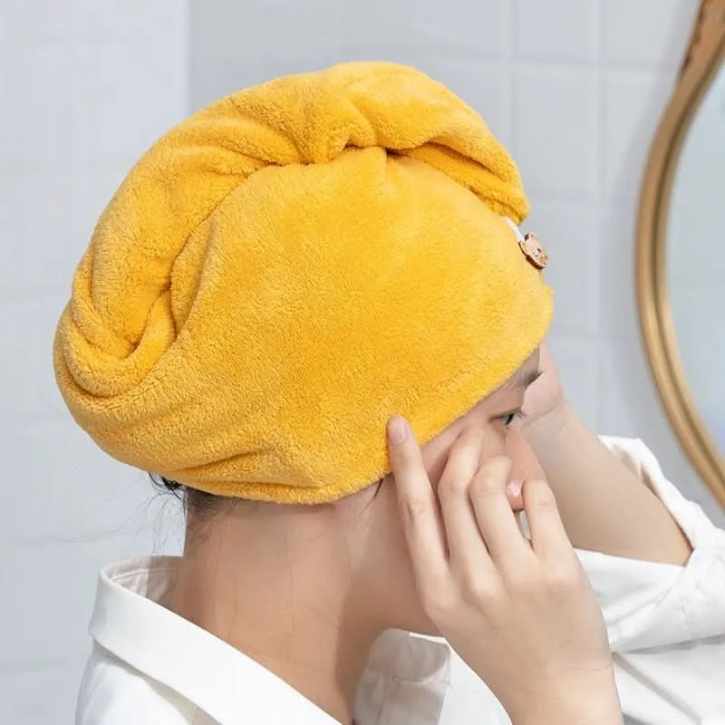 Magictowel – Turbante de microfibra para un secado rápido y cuidado del cabello Amarillo Cozey Maison