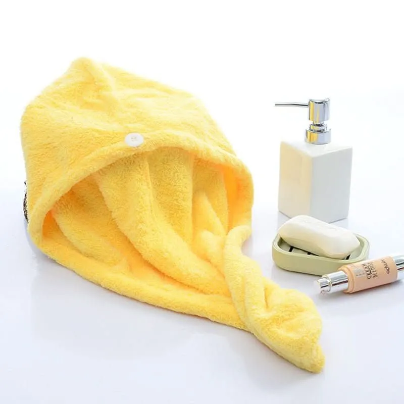 Magictowel – Turbante de microfibra para un secado rápido y cuidado del cabello Amarillo Cozey Maison