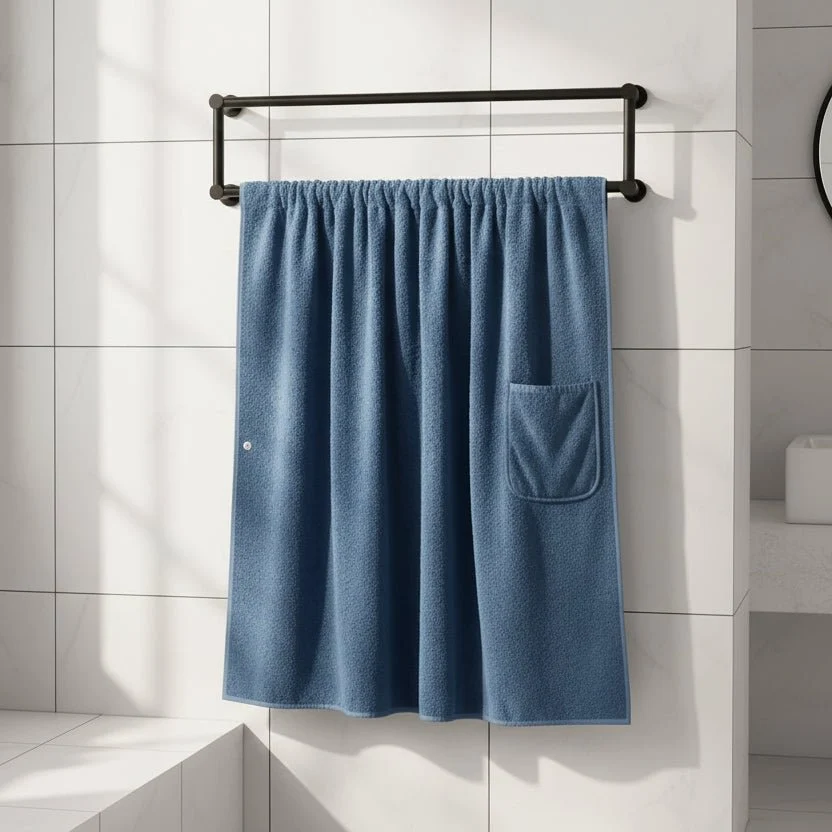 MENWRAP – Toalla envolvente para hombre con diseño de falda en talla grande, cómoda y absorbente Cozey Maison