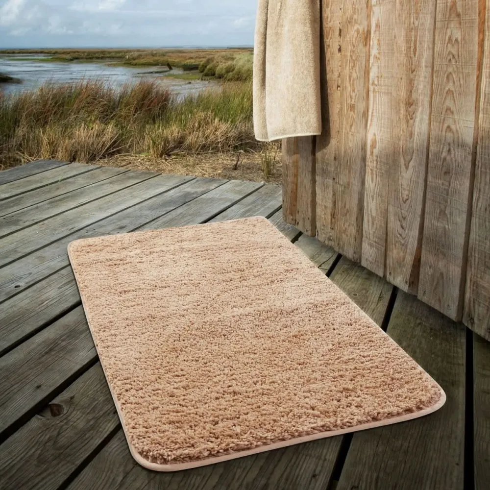 Nordura Alfombrilla de baño | Alfombrilla de microfibra suave | Secado rápido y antideslizante | Alfombra de baño moderna...