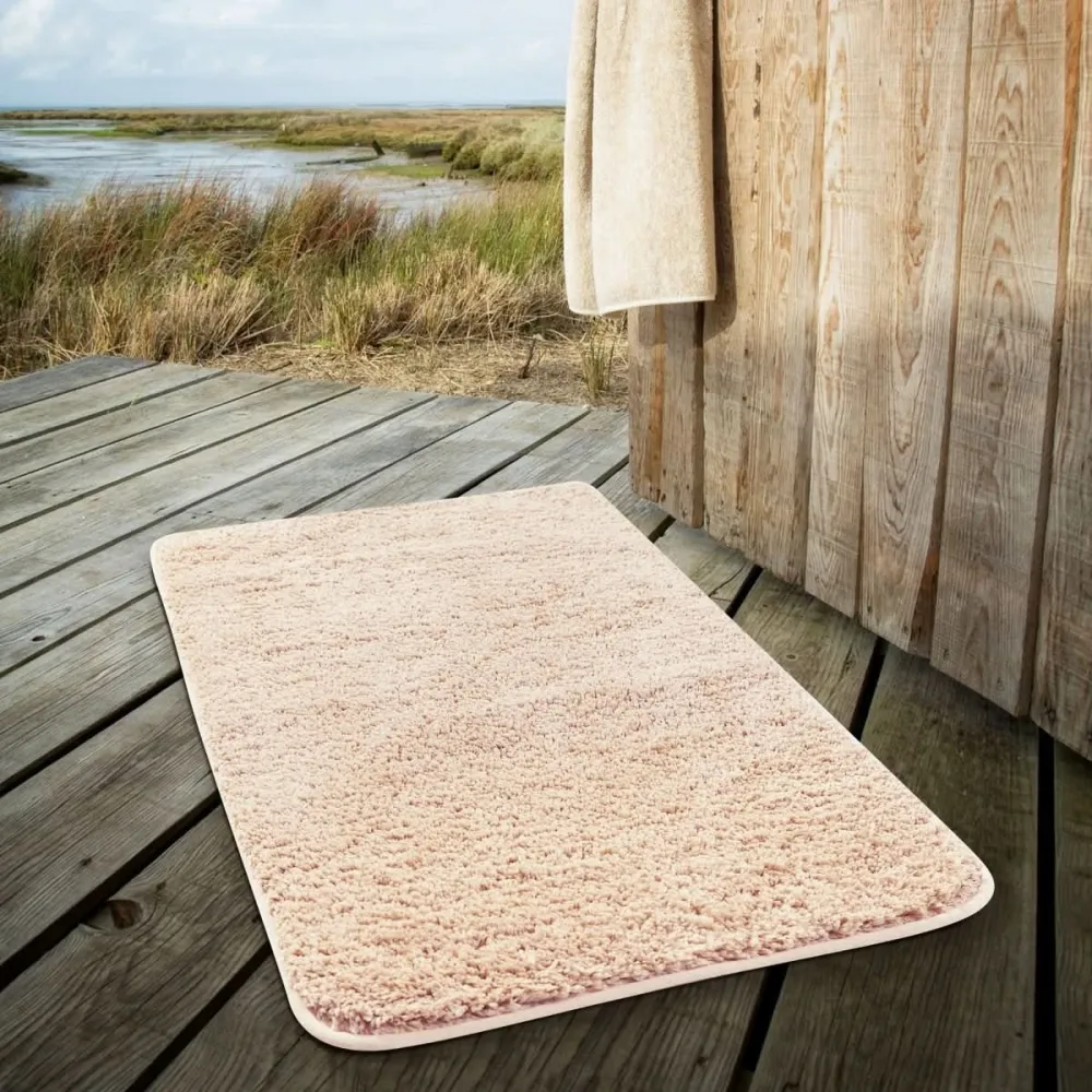 Nordura Alfombrilla de baño | Alfombrilla de microfibra suave | Secado rápido y antideslizante | Alfombra de baño moderna...