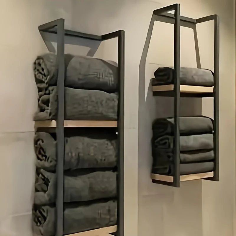PUREDRY – Elegante toallero de pared – Acabado de acero inoxidable resistente al óxido Cozey Maison