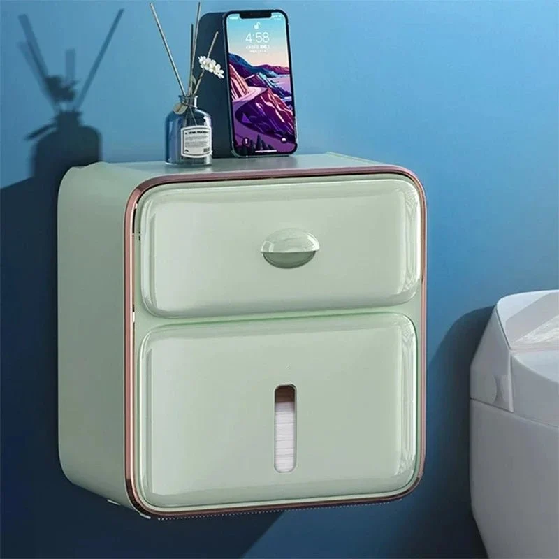 ROLLORA – Soporte de pared para papel higiénico, impermeable y ahorra espacio Cozey Maison