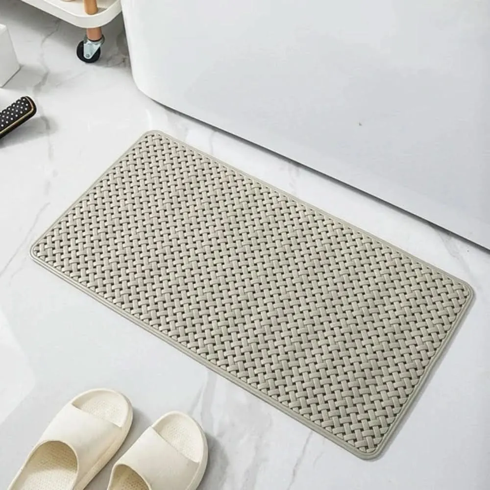 SAFESTEP - Alfombrilla antideslizante para ducha con ventosas para mayor seguridad y comodidad en bañeras y duchas Gris Co...