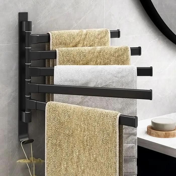 TIDYRACK – Toallero de 5 brazos con diseño moderno Cozey Maison